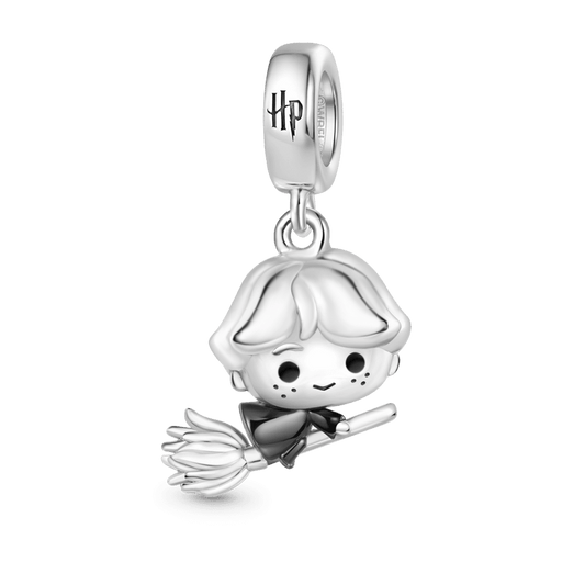 Gnoce Harry Potter Ron Weasley Riding A Broom Pendant Dangle Charm_1