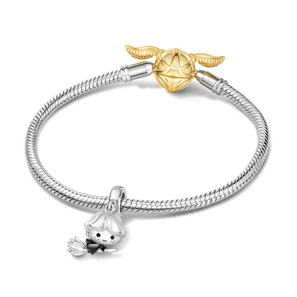 Gnoce Harry Potter Ron Weasley Riding A Broom Pendant Dangle Charm_3