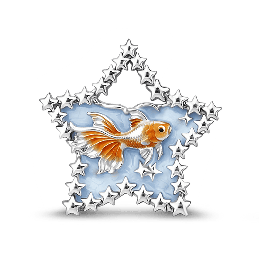 Gnoce Glow-in-the-Dark Dreamy Goldfish Star Charm_1