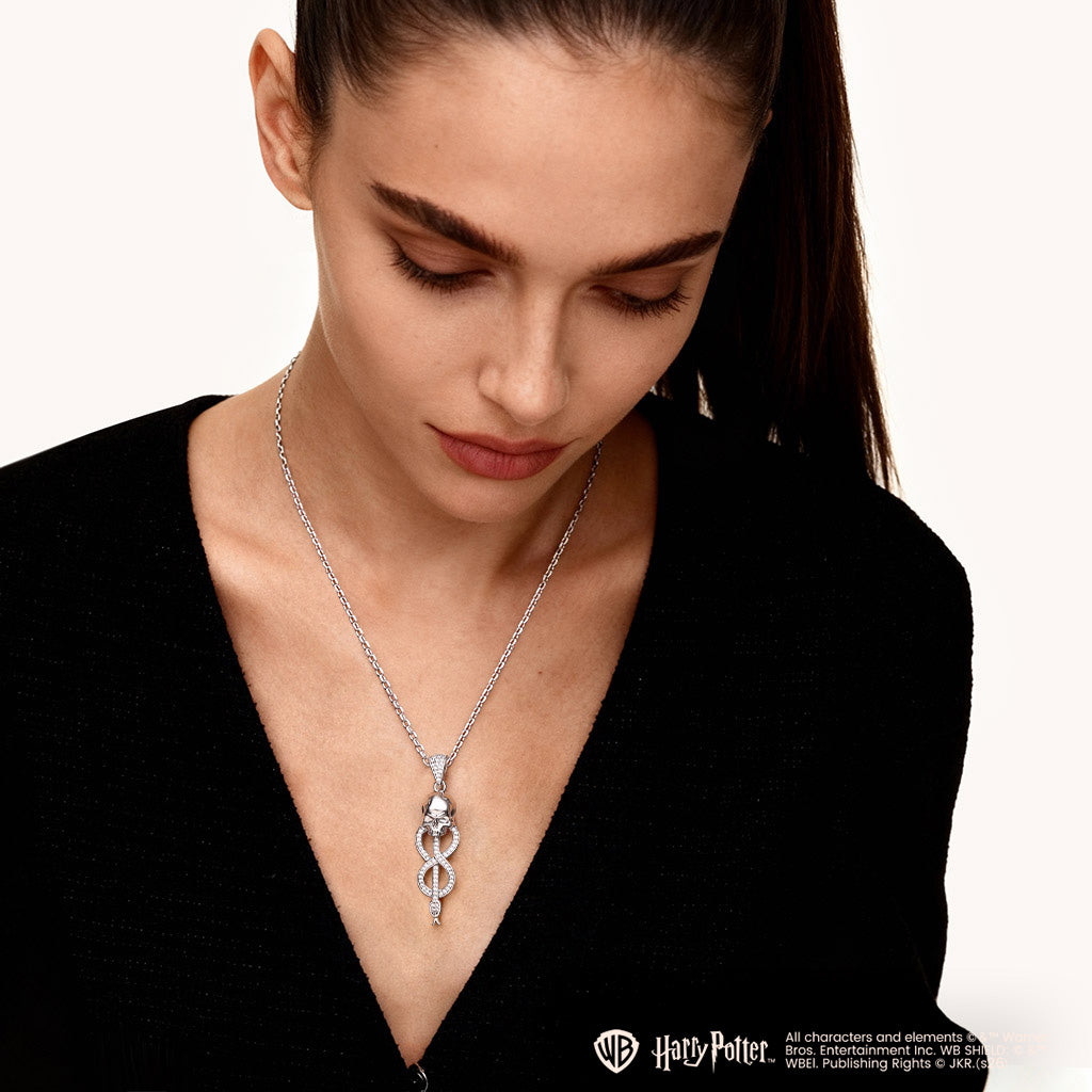 Gnoce Harry Potter Morsmordre Skull Snake Symbol Necklace_3