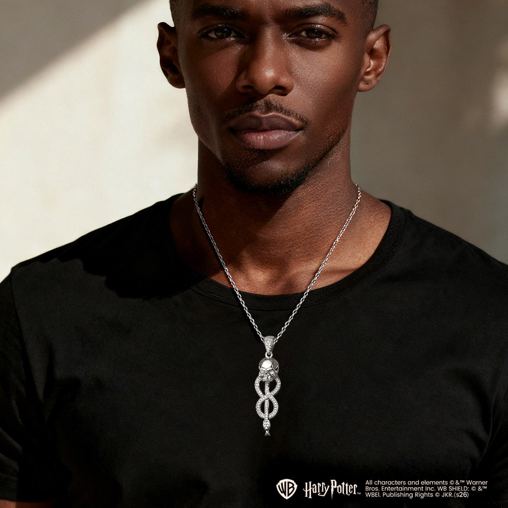 Gnoce Harry Potter Morsmordre Skull Snake Symbol Necklace_4