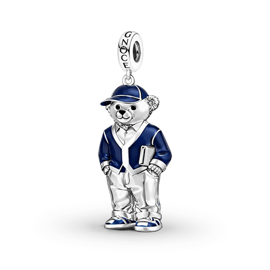 Gnoce School Uniform Boy Bear Pendant Dangle Charm_1