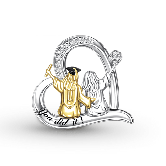 Gnoce Graduation Heart-shaped Silhouette Customized Charm_1