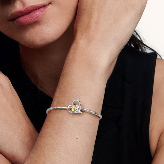 Gnoce Graduation Heart-shaped Silhouette Customized Charm_2