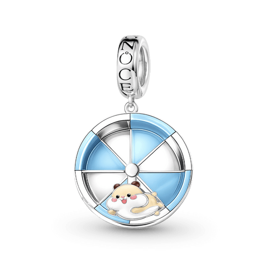 Gnoce Hamster Parkour Rotating Pendant Dangle Charm_1