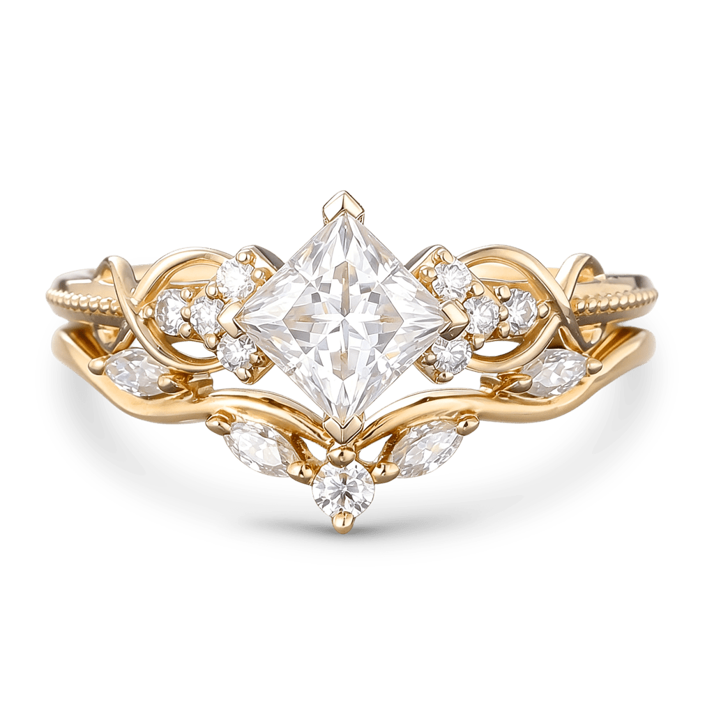 Gnoce Infinity Love Princess-cut Promise Ring_1