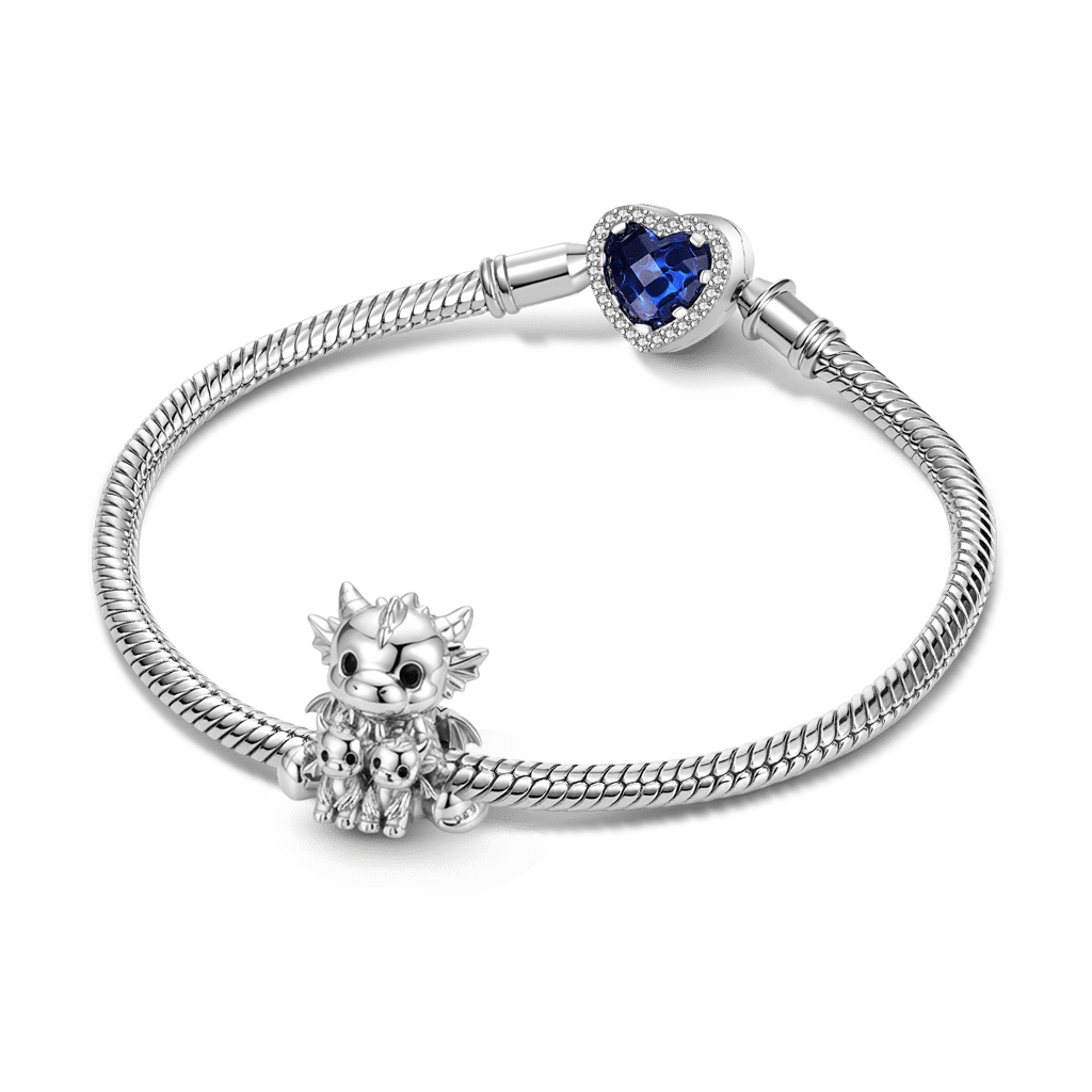 Gnoce Mother's Day Dragon Embraces Babies Charm_3