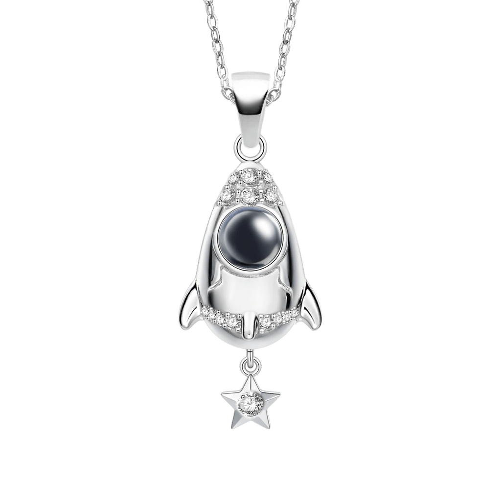 Gnoce Creative Rocket Necklace with Custom Projection Photo_4