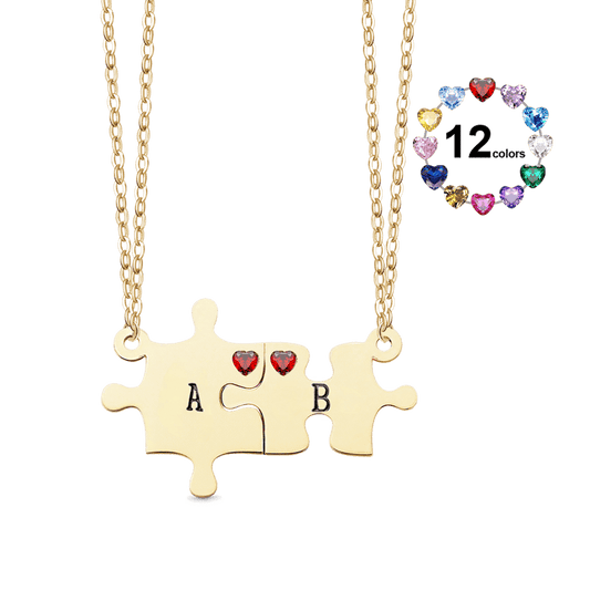 Gnoce Custom Puzzles Necklace Engraved Name Necklace_1
