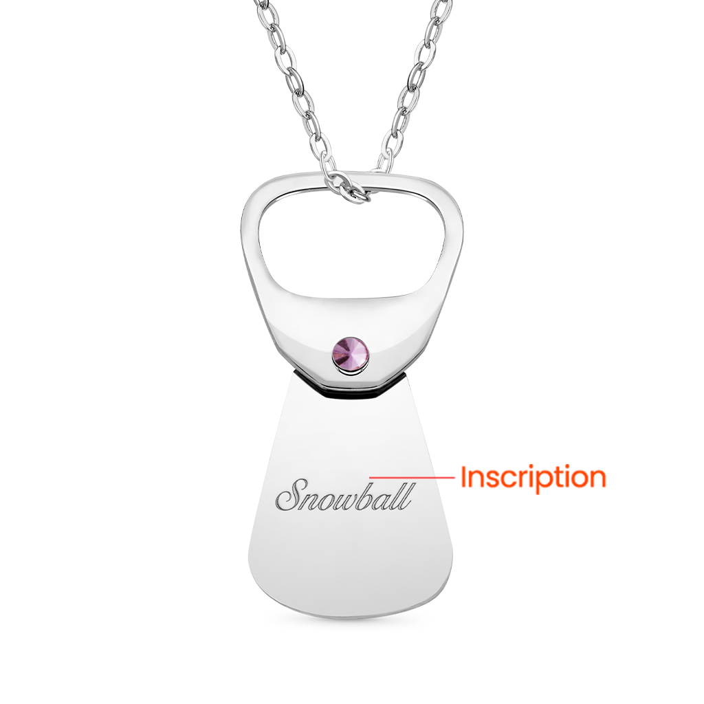 Gnoce Custom Pet Photo Necklace Cans Pendant Gift for Pet Lover_3