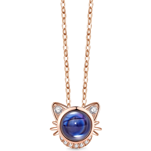 Gnoce Cat Photo Projection Necklace_2