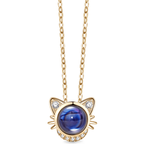 Gnoce Cat Photo Projection Necklace_3