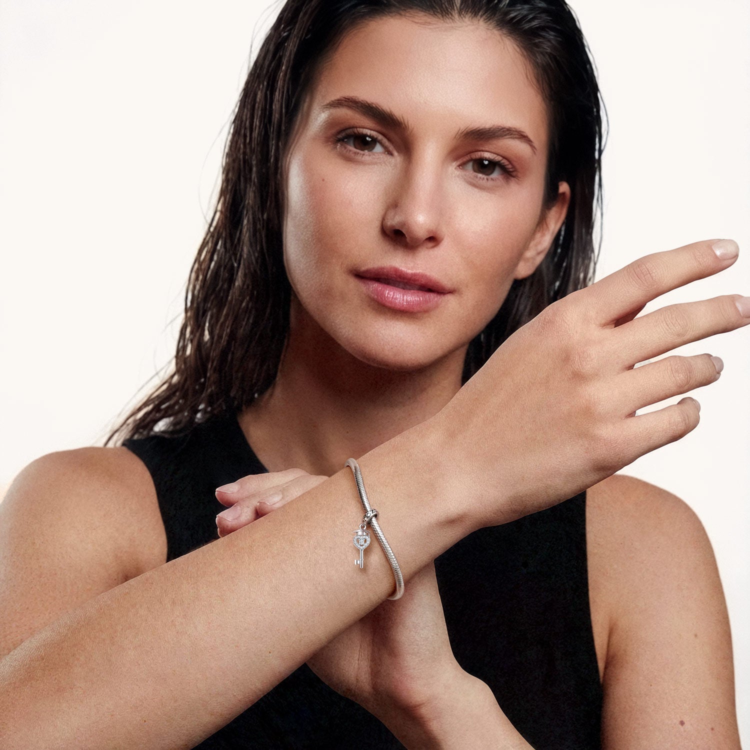 Gnoce Graduation Season Graduation Key Birthstone Pendant Dangle Charm_4