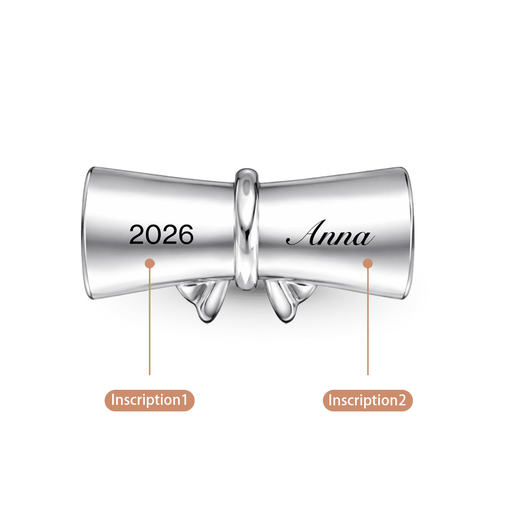 Gnoce Graduation Season Graduation Diploma Engravable Birthstone Charm_5