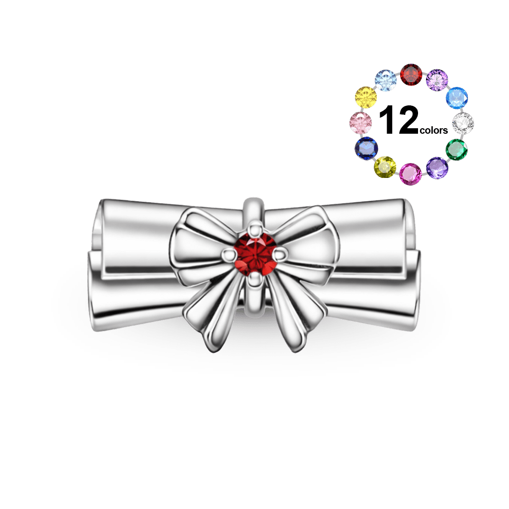 Gnoce Graduation Season Graduation Diploma Engravable Birthstone Charm_1