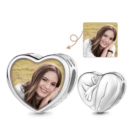Gnoce Self-Love Heart Personalized Photo Charm_2