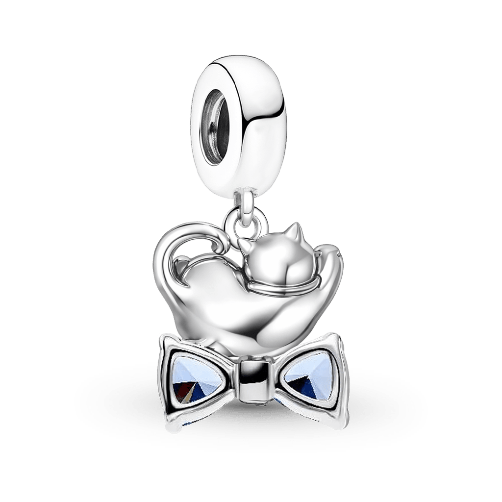 Gnoce Cat Customized Birthstone Pendant Dangle Charm_5