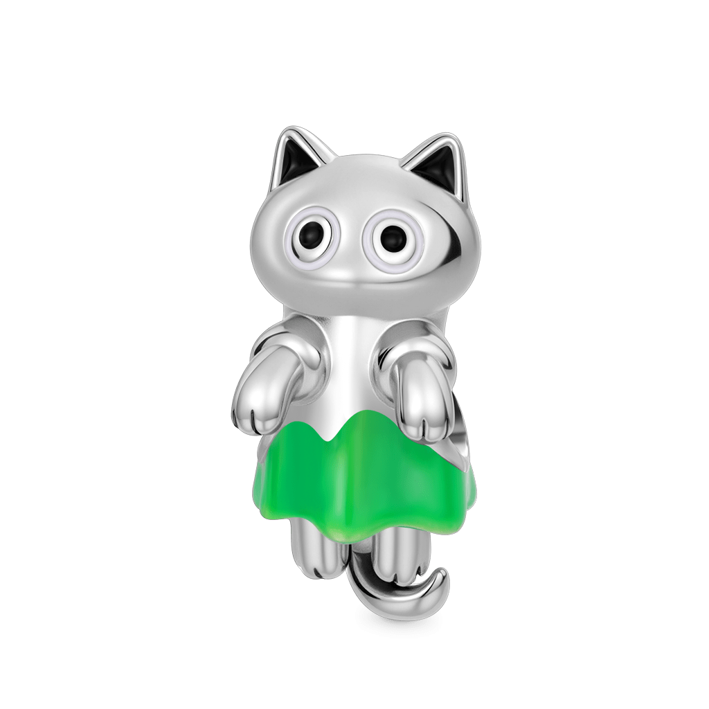Gnoce Glow-in-the-Dark Ghost Cat Charm_1