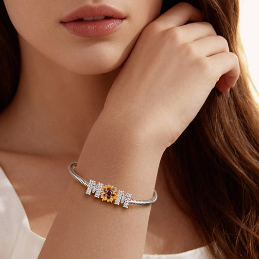 Gnoce Mother's Day Mom Sunflower Charm_2