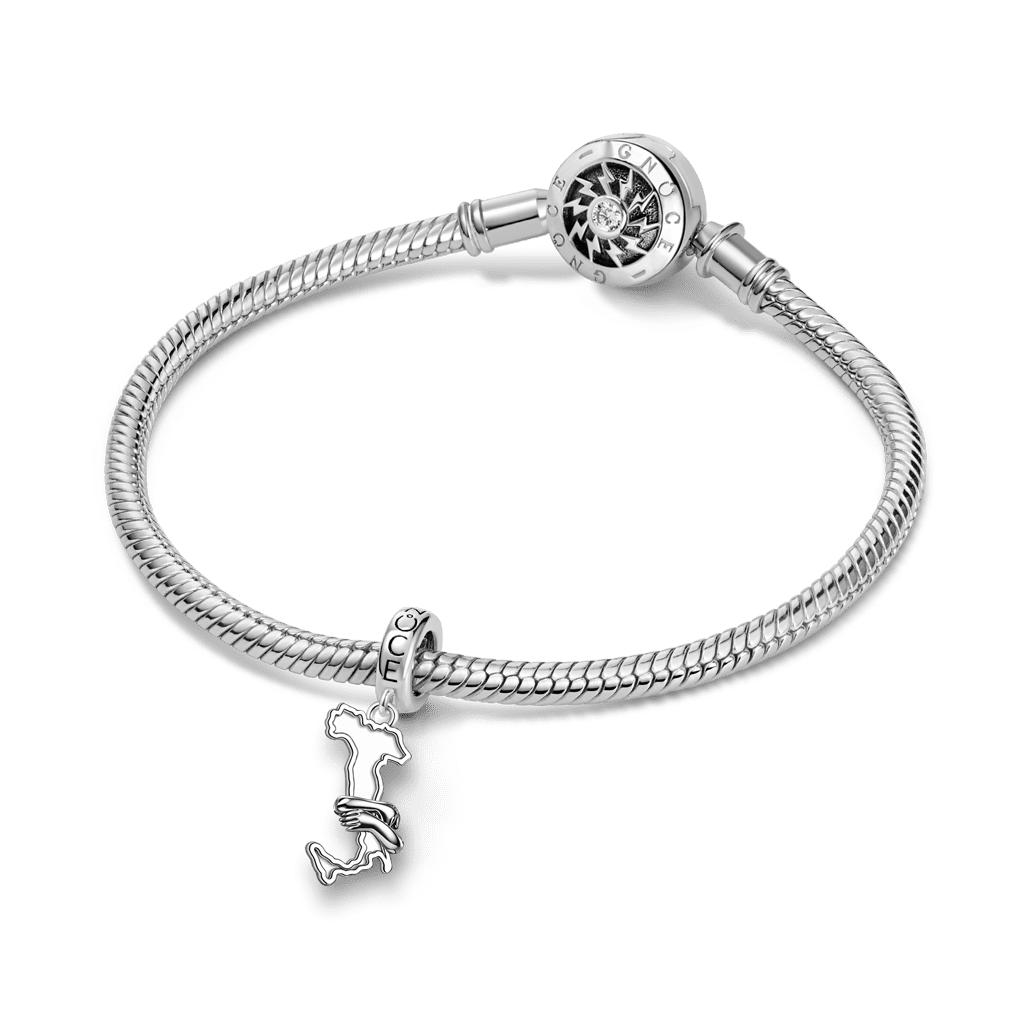 Gnoce Hug Italy Map Pendant Dangle Charm_3