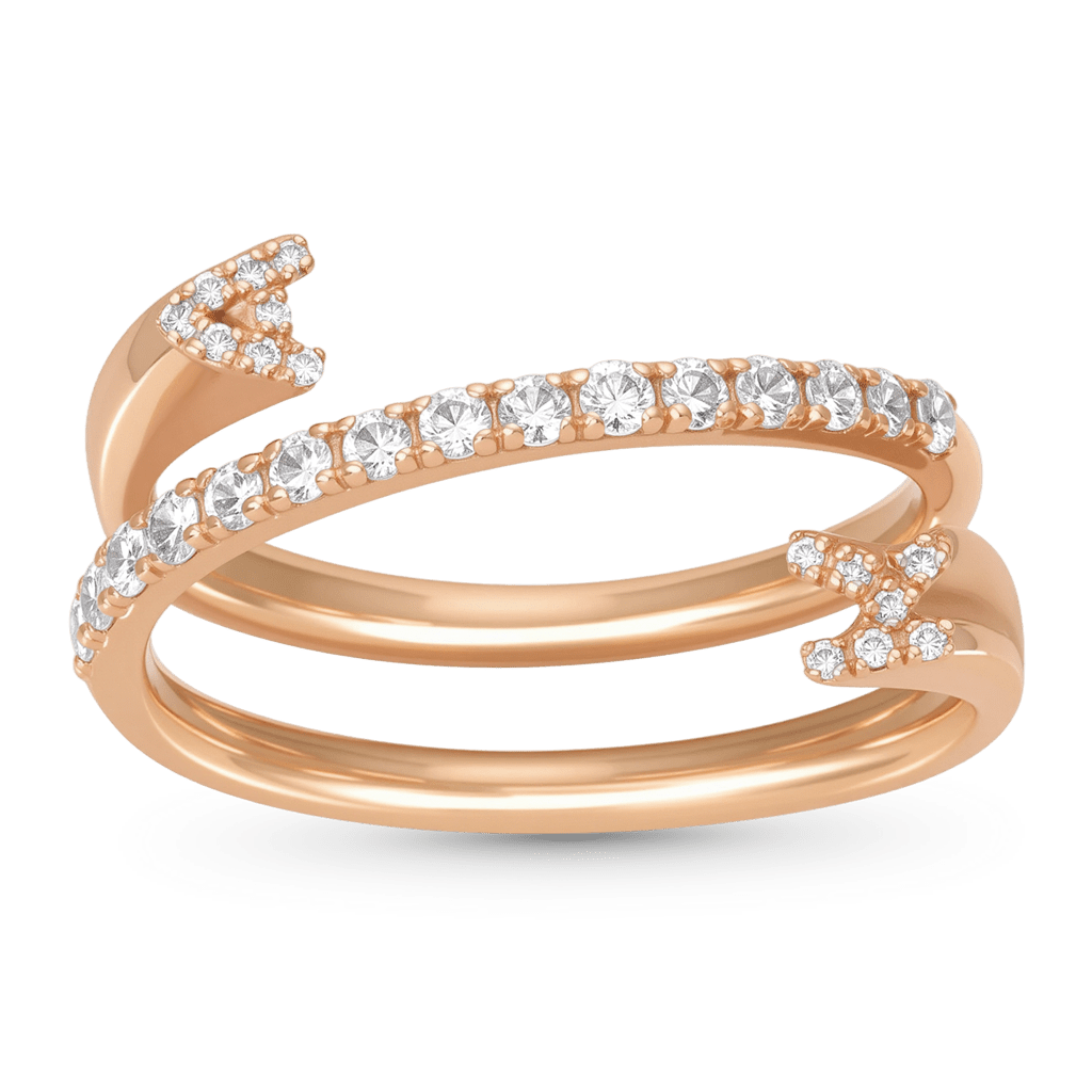 Gnoce Personalized Adjustable Open Cuff 3 Row Nesting Ring with Engraving_5