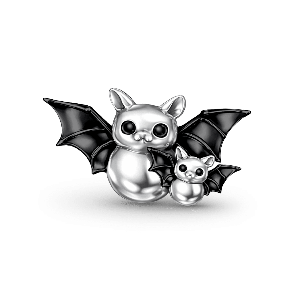 Gnoce Mother's Day Bat Mother with Baby Charm_1