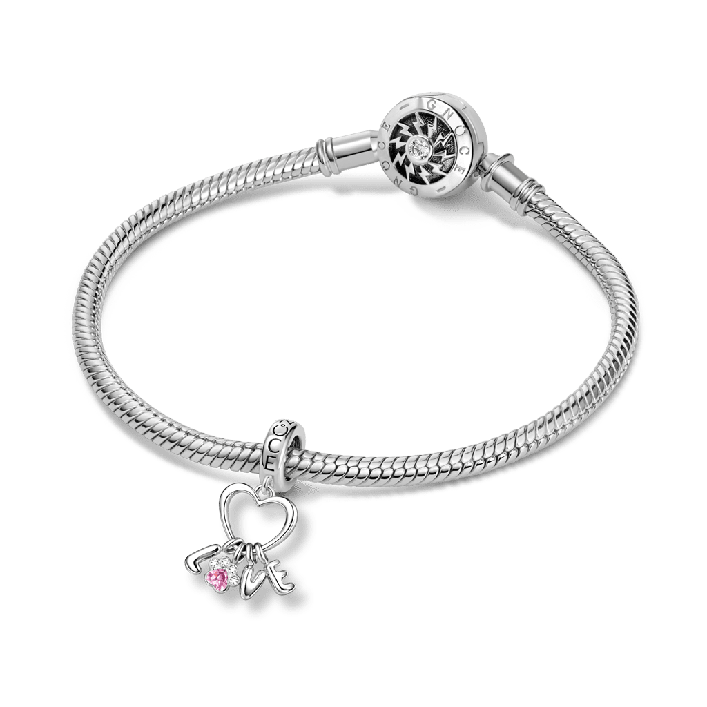 Gnoce Love Pet Paw Birthstone Pendant Dangle Charm_3