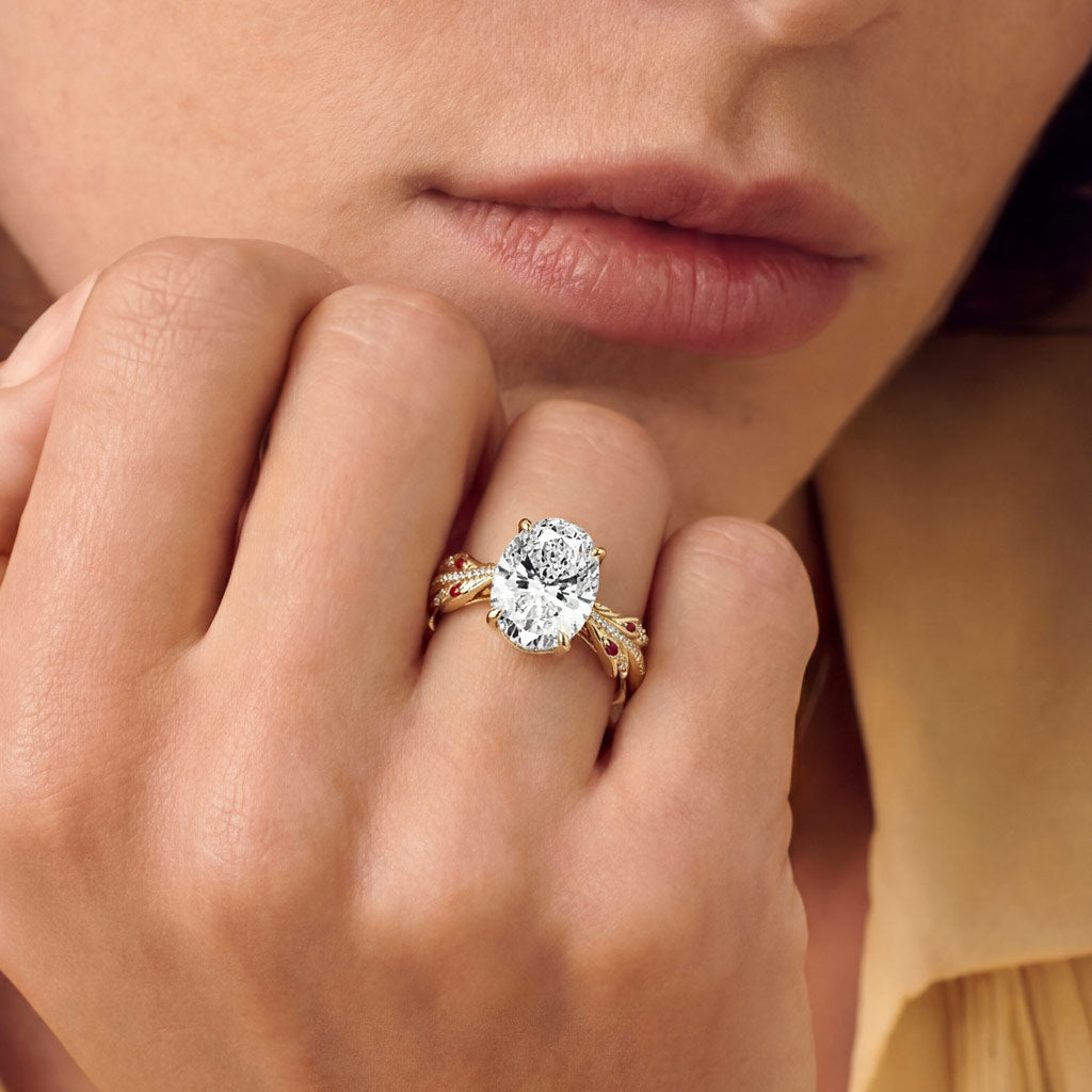 Gnoce Twisted Band Oval-Cut Engagement Ring_2