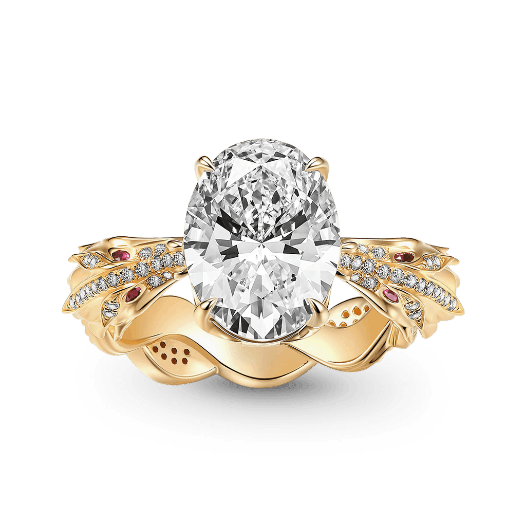 Gnoce Twisted Band Oval-Cut Engagement Ring_1