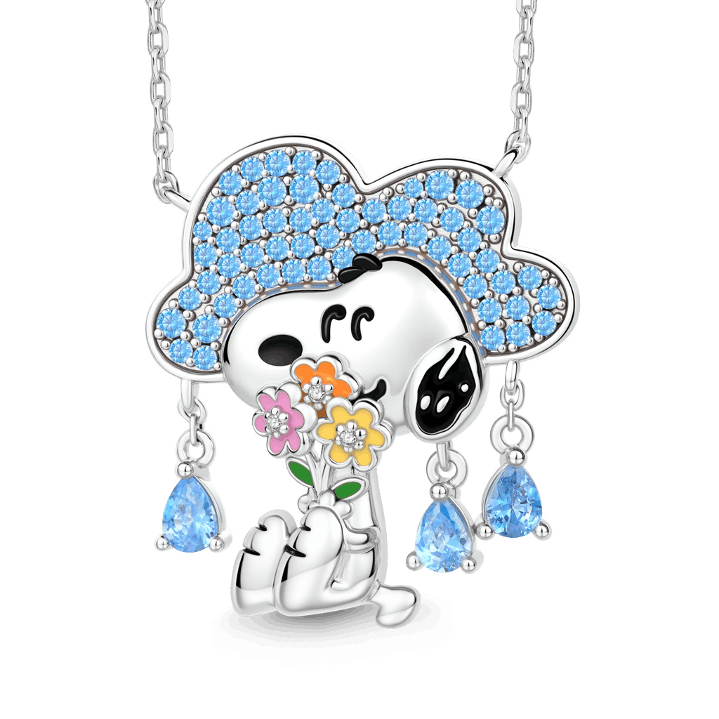 Gnoce Peanuts Snoopy Rain Pendant Necklace_1