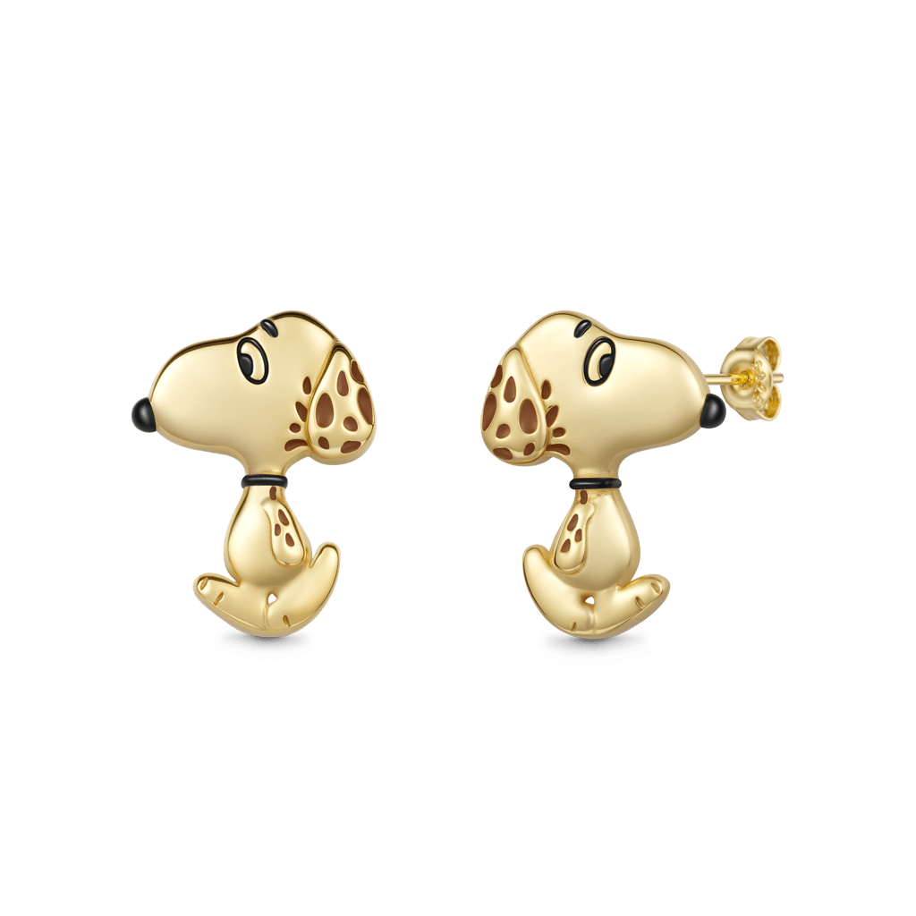 Gnoce Peanuts Snoopy Stud Earrings_1