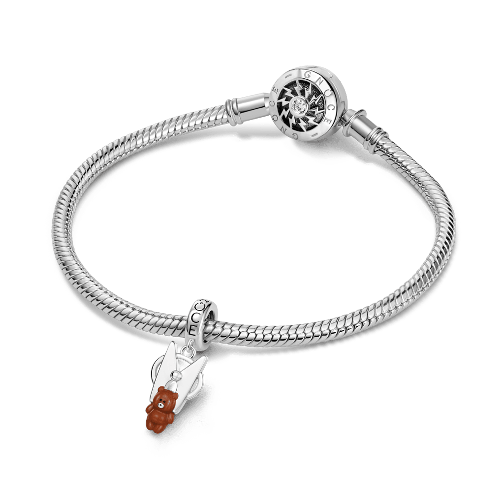 Gnoce Teddy Bear Clothespin Pendant Dangle Charm_3