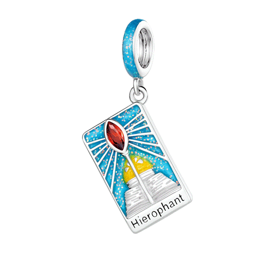 Gnoce The Hierophant Tarot Glow-in-the-Dark Pendant Dangle Charm_2