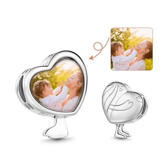 Gnoce Mother's Day Heartwarming Personalized Photo Charm_1
