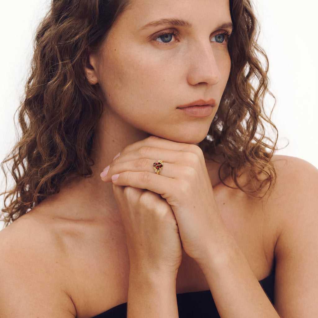 Gonce Nature-Inspired Flower Multiple-Cut Engagement Ring_3