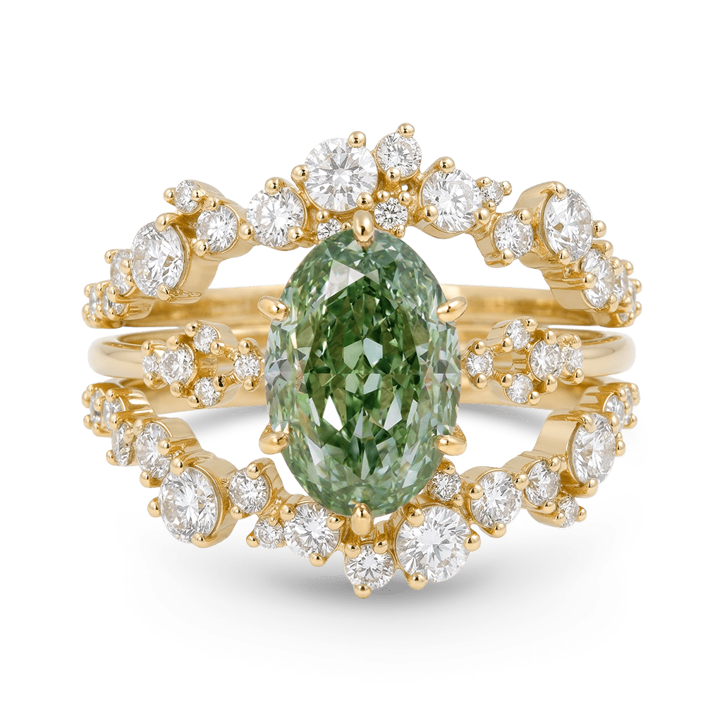 Gonce Brilliant Starlight Oval-Cut Engagement Ring Set_1