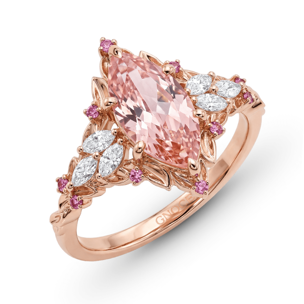 Gonce Nature-Inspired Leaf Marquise-Cut Engagement Ring_4