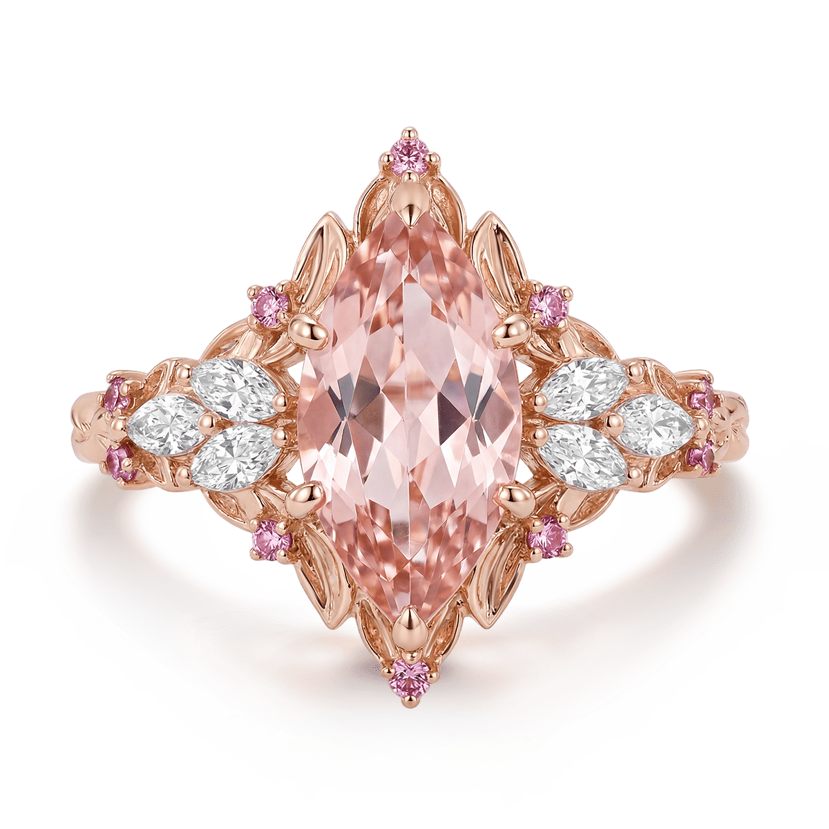 Gonce Nature-Inspired Leaf Marquise-Cut Engagement Ring_1