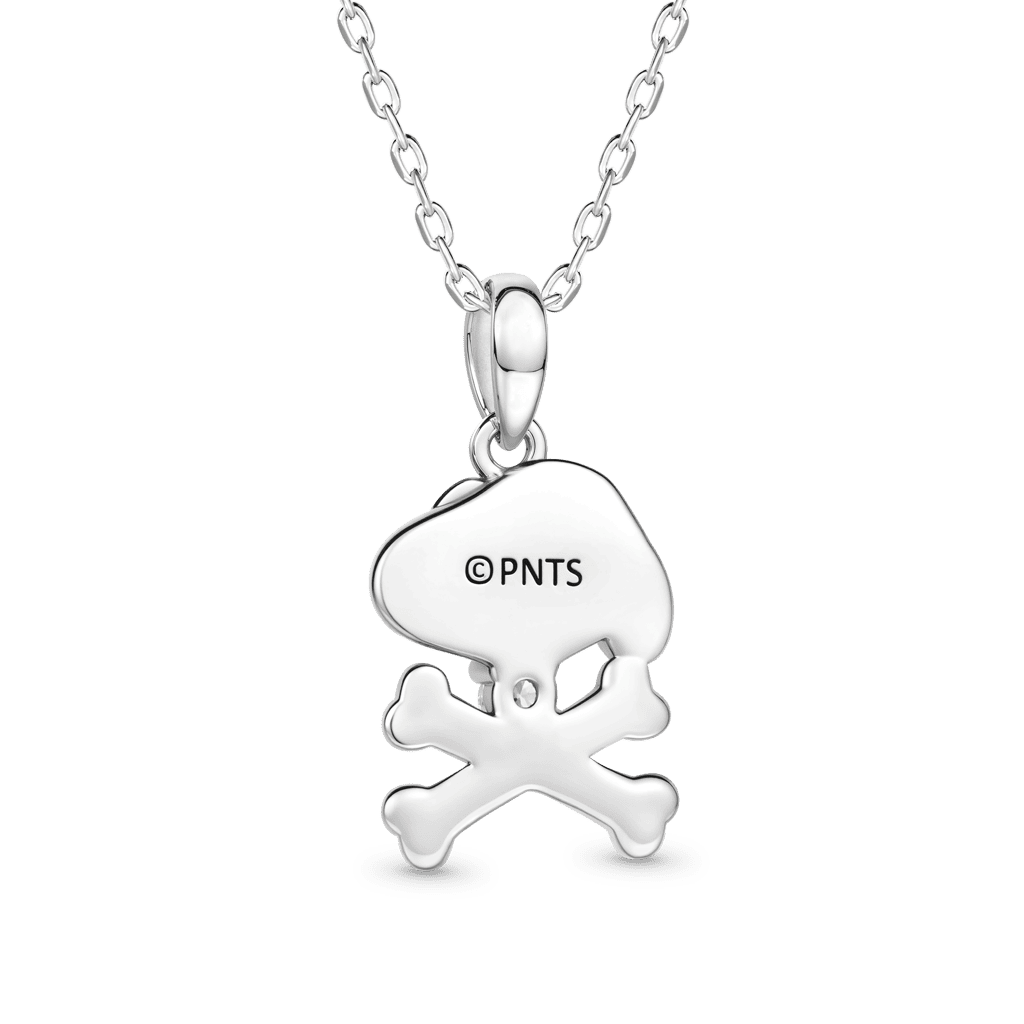 Gnoce Peanuts Snoopy Crossbones Pendant Necklace_4