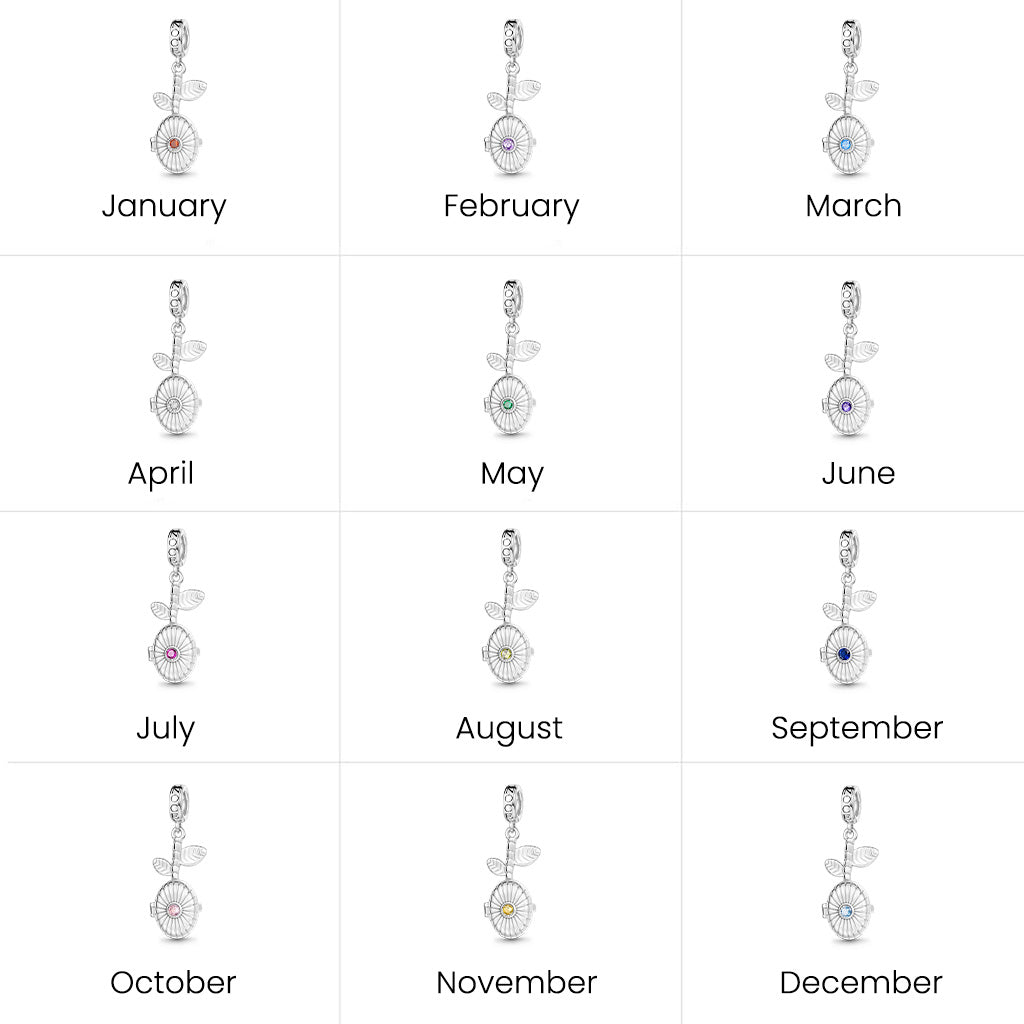 Gnoce Customized Birthstone Seed Pendant Dangle Charm_6