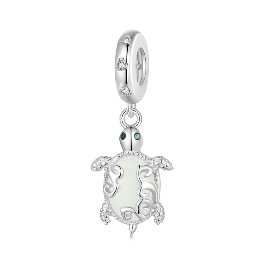 Gnoce Glow-in-the-Dark Sea Turtle Pendant Dangle Charm_2