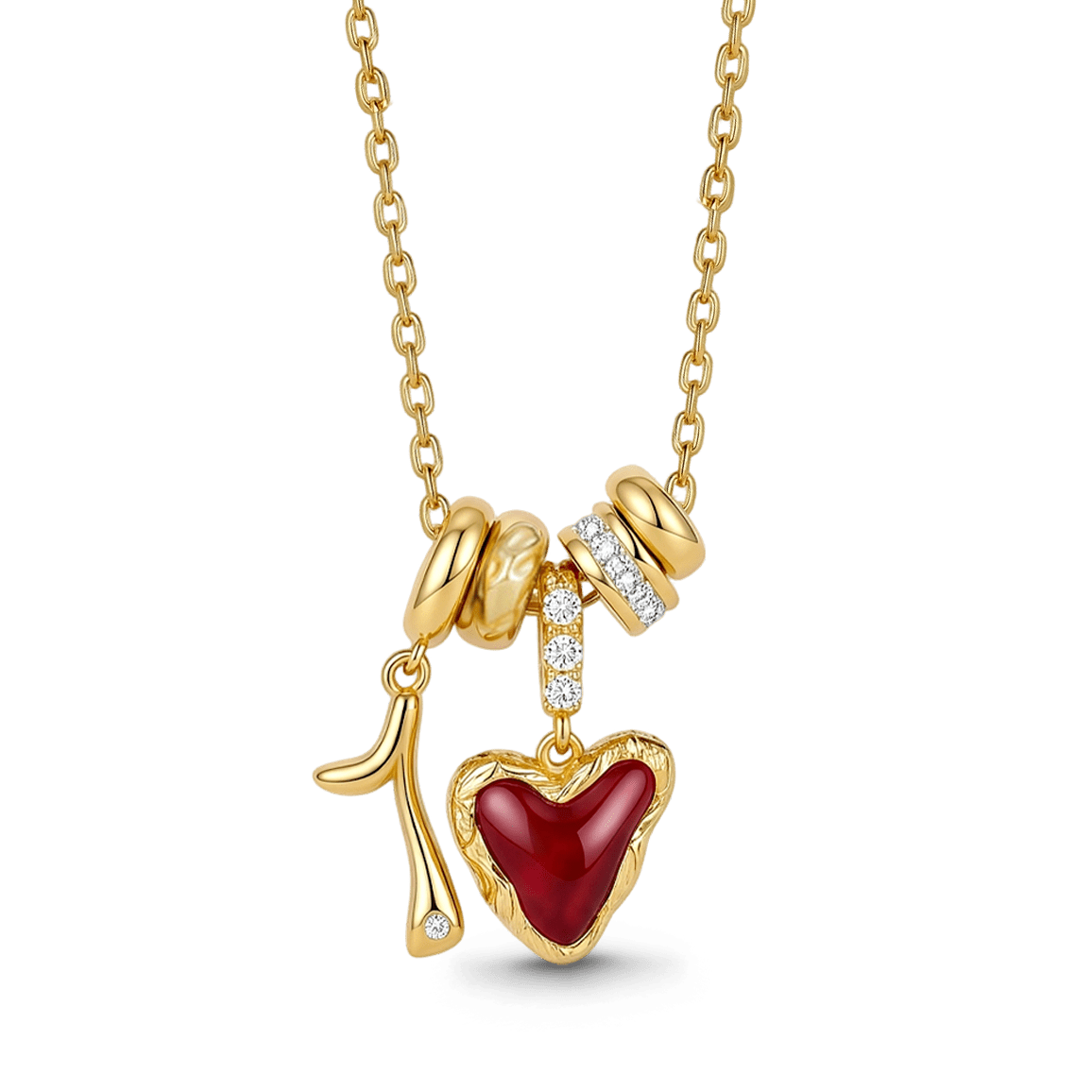 Gnoce Number Birthstone Custom Multiple Elements Necklace_1