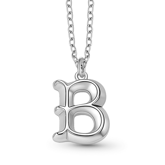 Gnoce Simple Personality Initial Letters Necklace_1