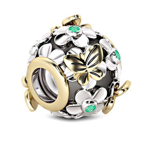Gnoce Butterfly Love Flower Charm_2
