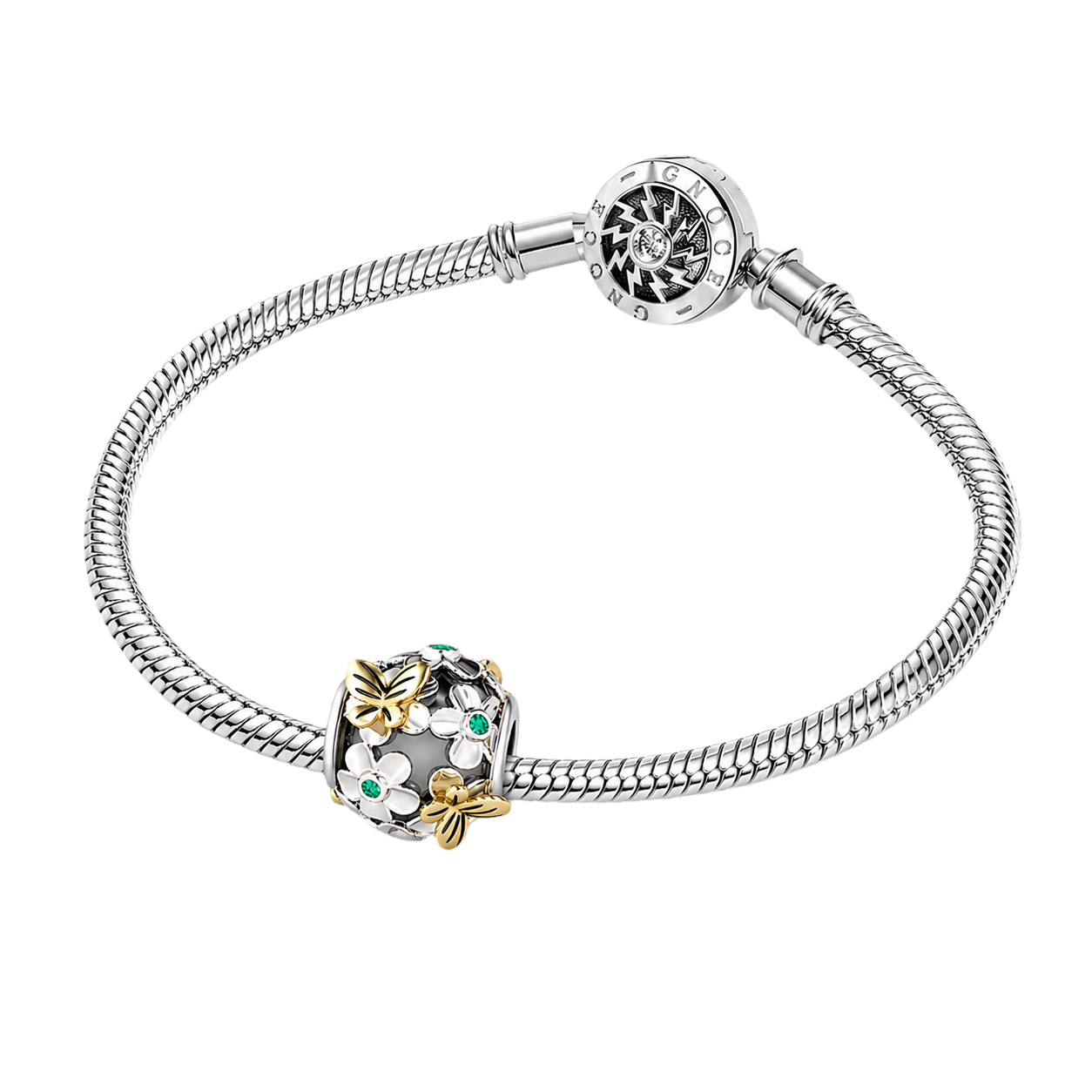 Gnoce Butterfly Love Flower Charm_4