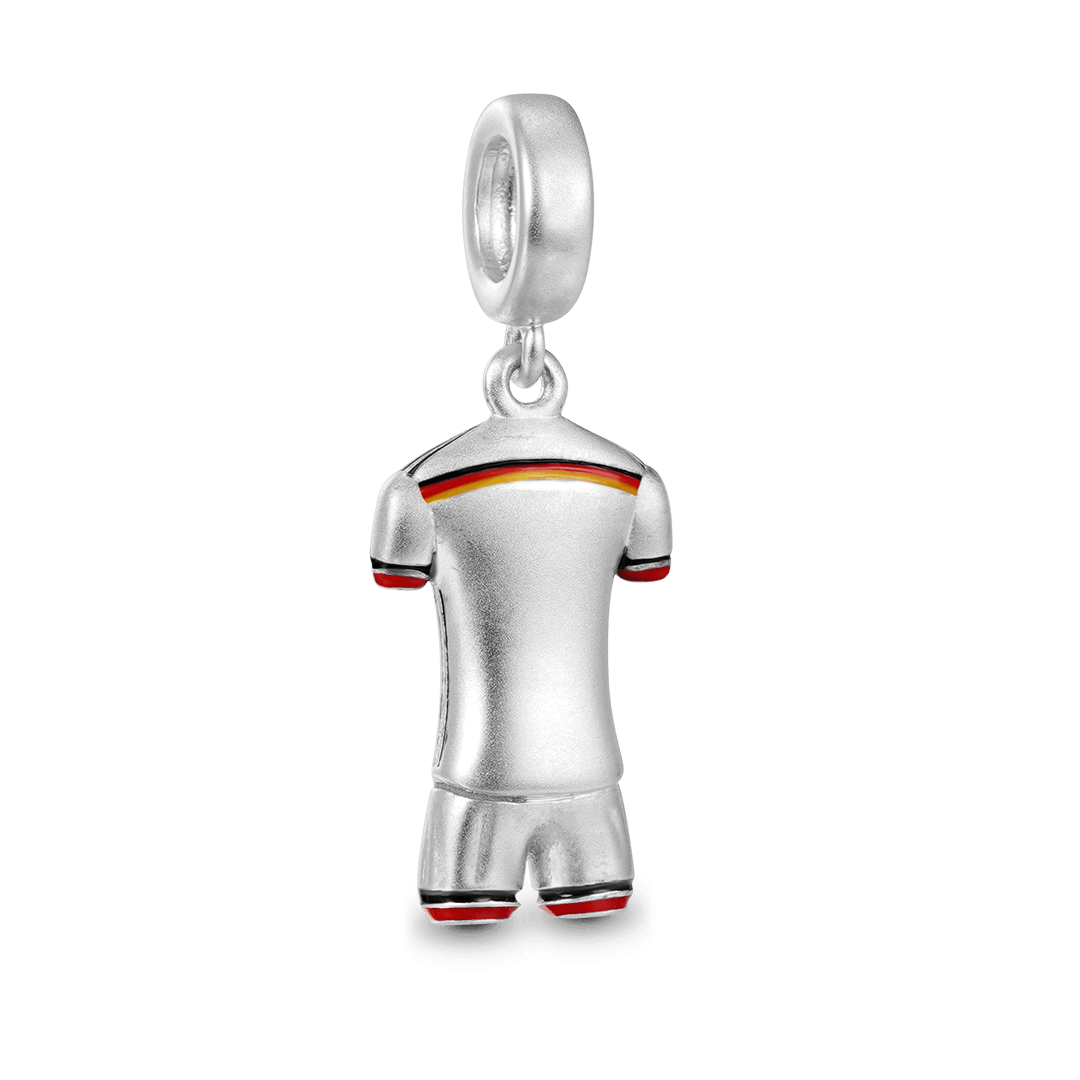 Gnoce German Style Soccer Jerseys Charm Platinum-plated Silver Blend_5