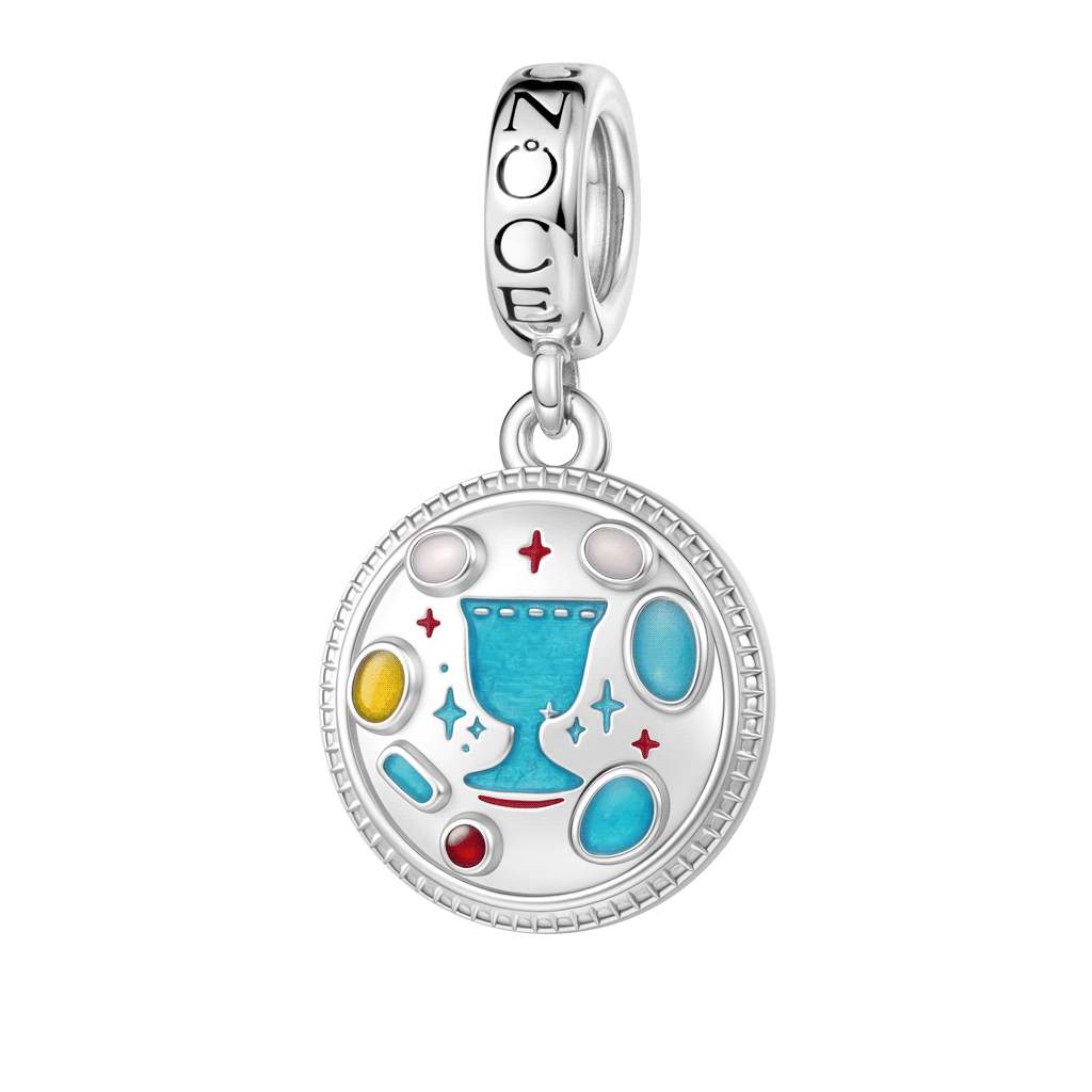 Gnoce Witch’s Glow-in-the-Dark Magic Stone Charm Platinum-plated Silver Blend_1