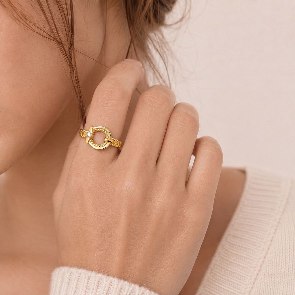 Gnoce Braided Horseshoe Ring_2