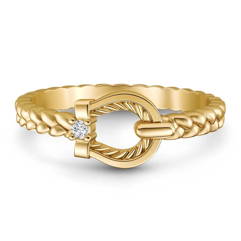 Gnoce Braided Horseshoe Ring_5