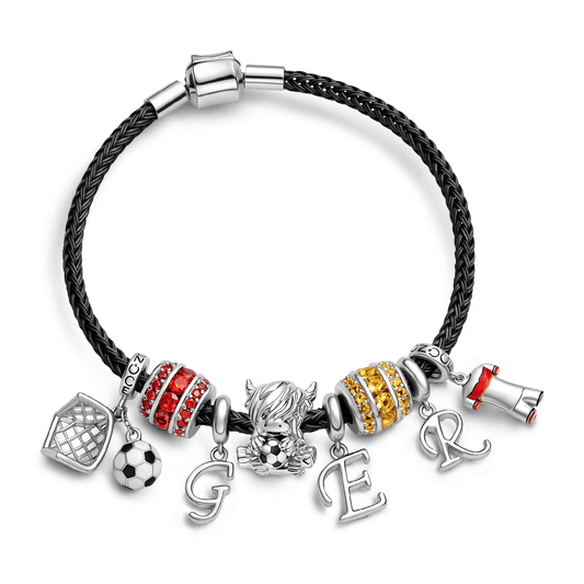 Gnoce German Style Soccer Jersey Charm Bracelet_1